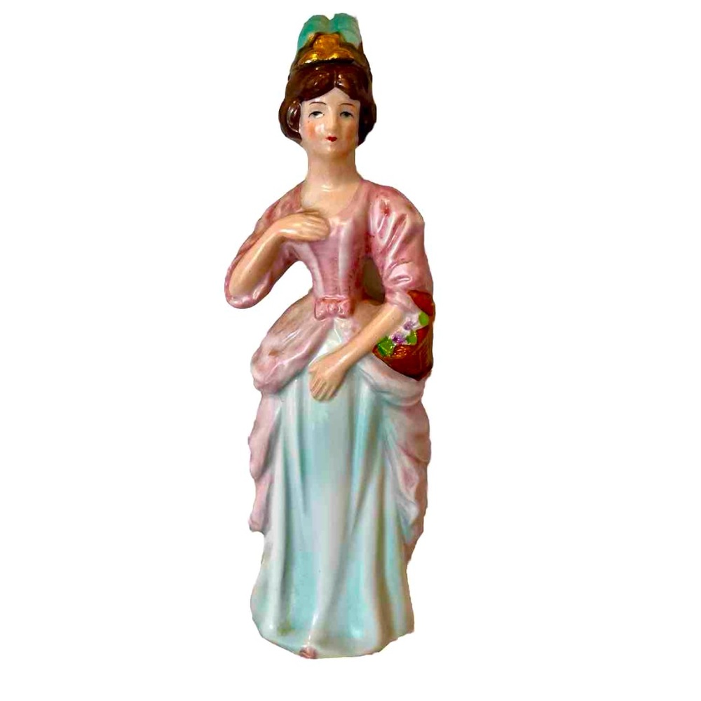 Vintage Fuller Brush Porcelain Perfume Bottle, Leading Lady Japan, Mint!